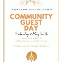 Community Guest Day: May 12th